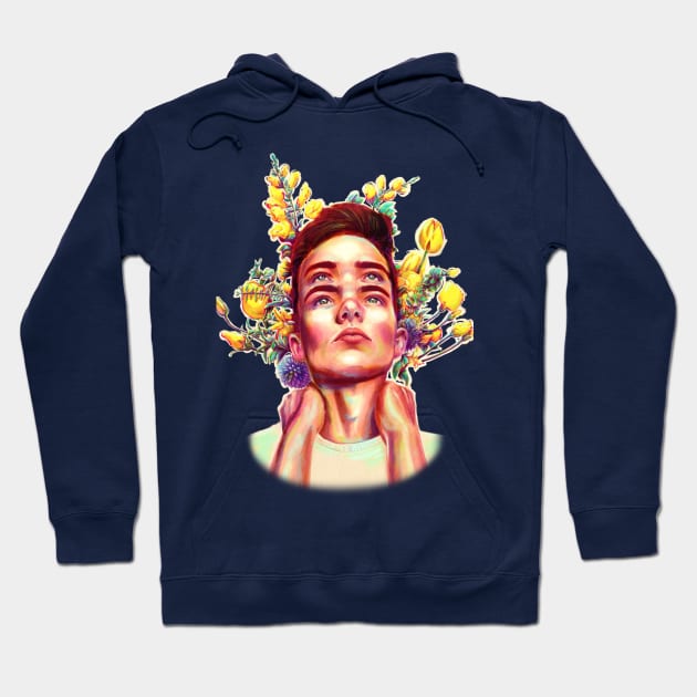 Flowers Hoodie by Lyara Costa